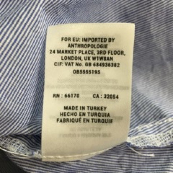 Anthropologie Maeve poplin off the shoulder tee S - Picture 7 of 7